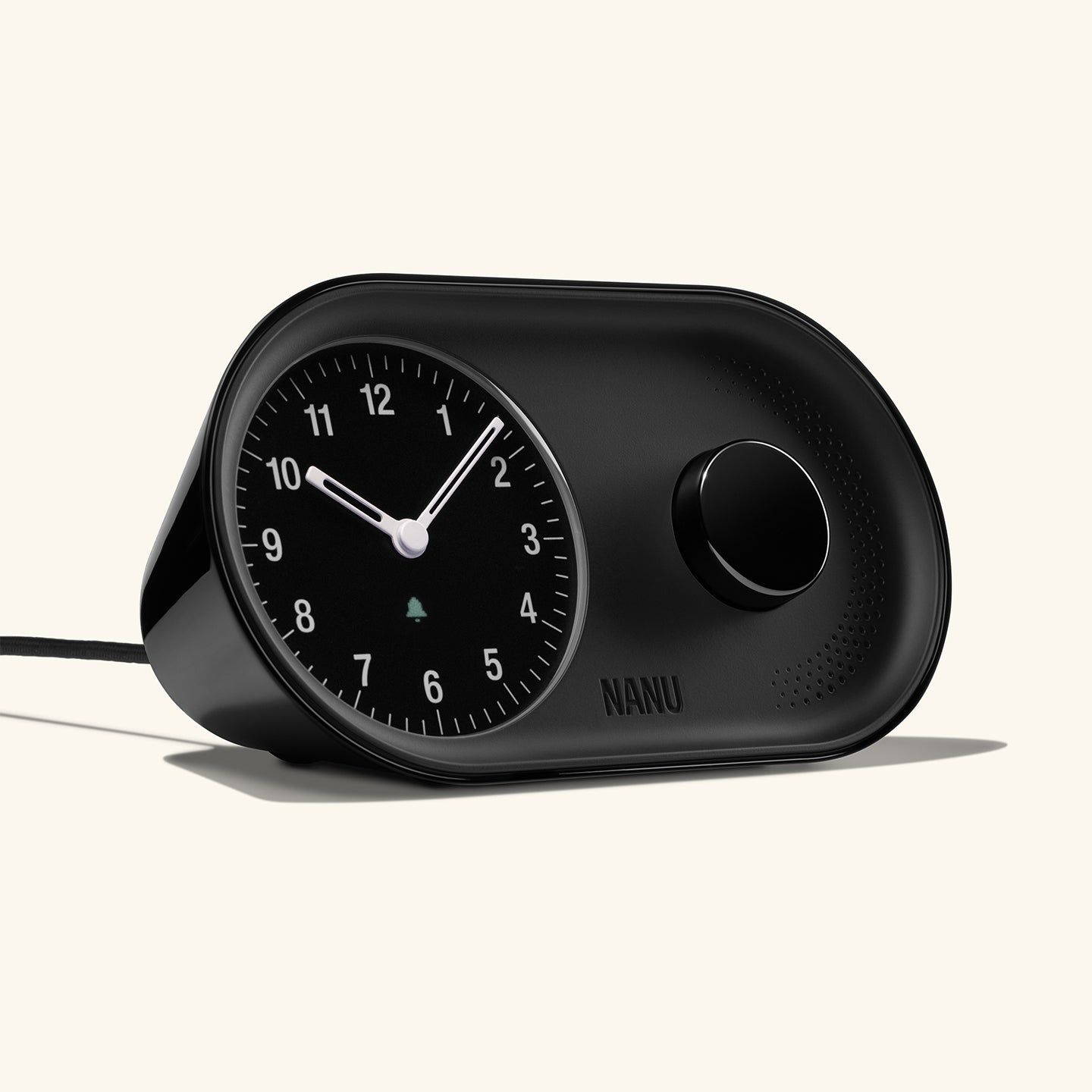 Arc Alarm Clock in Classic Black