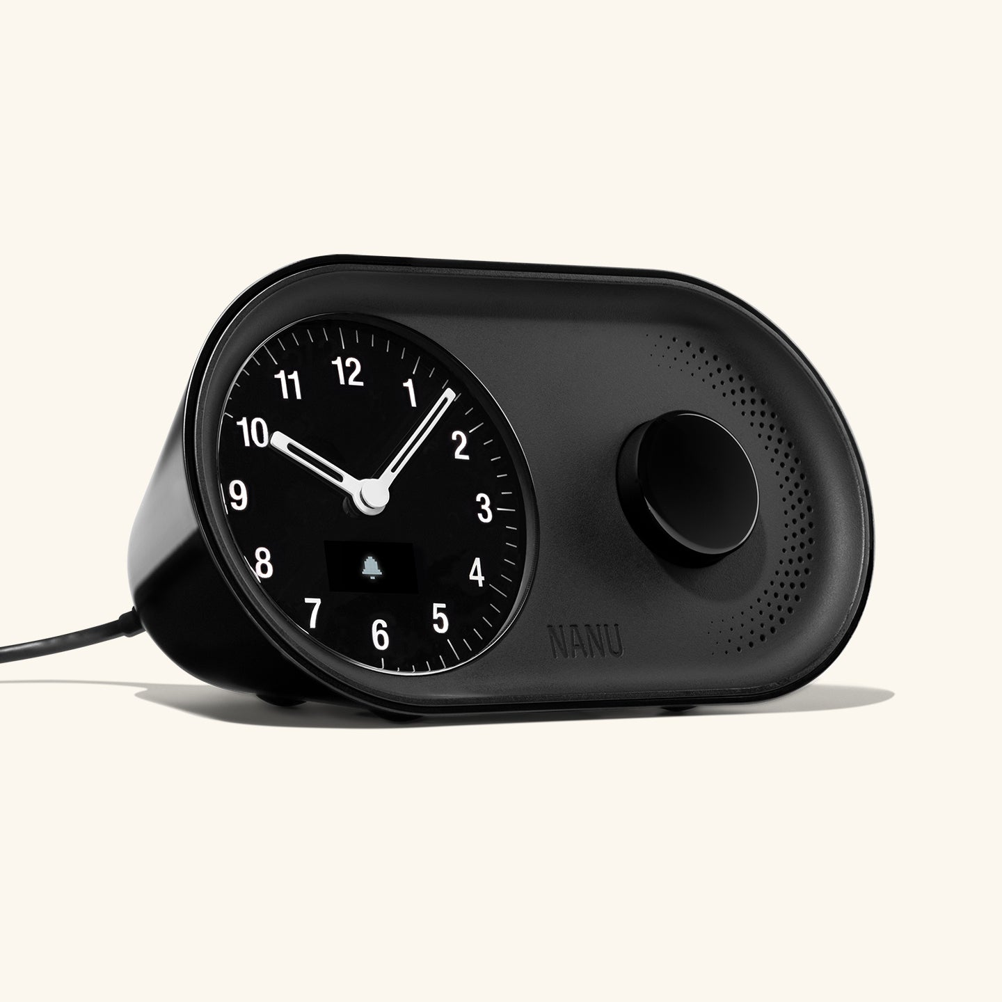 Arc Alarm Clock in Black
